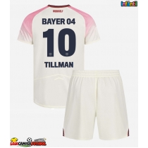 Camisa de Futebol Bayer Leverkusen Malik Tillman #10 Equipamento Secundário Infantil 2025-26 Manga Curta (+ Calças curtas)